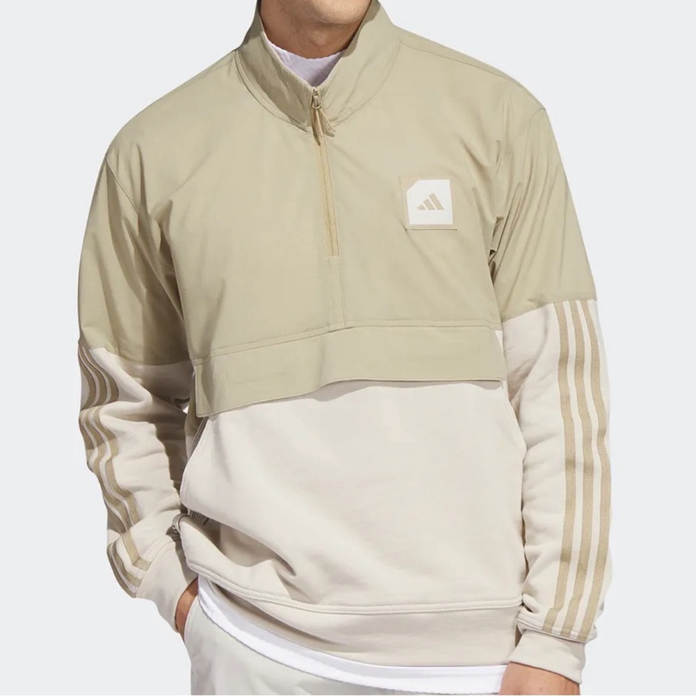*NEW!* Adidas GOLF CHANNEL Adicross Anorak 1/2 Zip Hooded Jacket Mens XL
